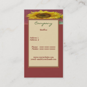 Sunflower Business Card