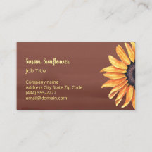 Sunflower Business Card
