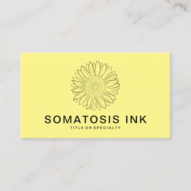 SUNFLOWER BUSINESS CARD (Front)