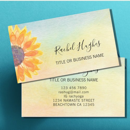 Sunflower Business Card