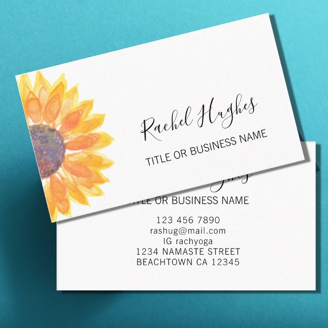 Sunflower Business Card (Creator Uploaded)