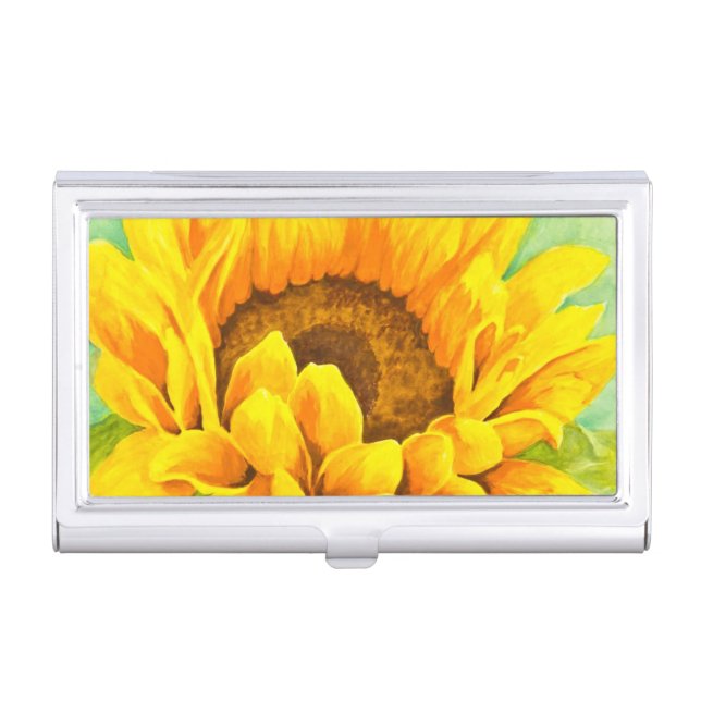 Sunflower Business Card Case (Front)