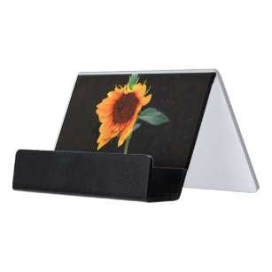sunflower business card holder