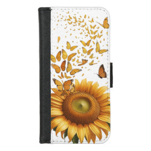 Sunflower & Butterfly Bloom – Nature  iPhone 8/7 Wallet Case