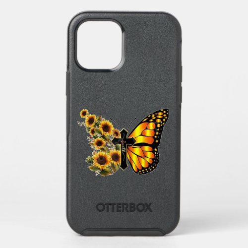 Sunflower Butterfly Faith  OtterBox Symmetry iPhone 12 Pro Case