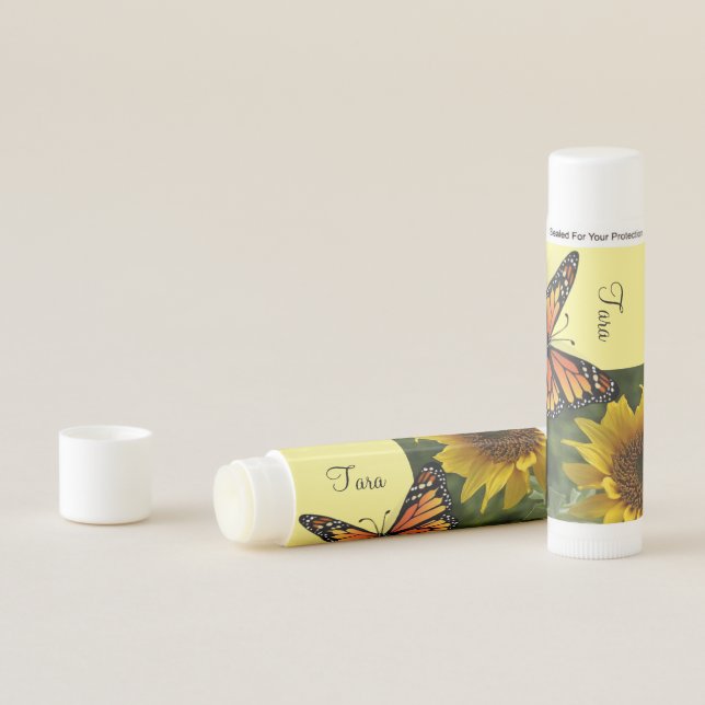 Sunflower Butterfly Lip Balm (In Situ)