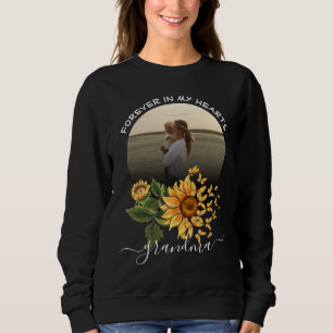 Sunflower Butterfly Memorial Watercolor Family Sweatshirt
