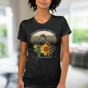 Sunflower Butterfly Memorial Watercolor Family T-Shirt