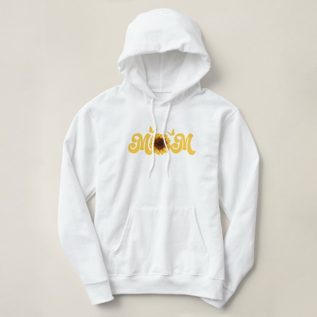 Sunflower Butterfly Mom Hoodie (Design Front)