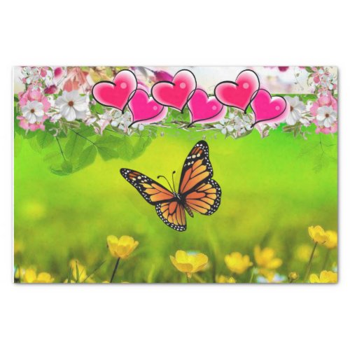 Sunflower Butterfly Tissue Paper