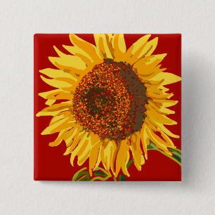 Sunflower Button