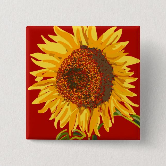 Sunflower Button (Front)