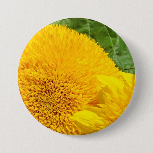Sunflower Buttons Personalize custom Sunflowers (Front)
