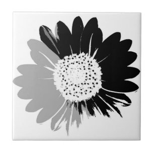 Sunflower BW Tile