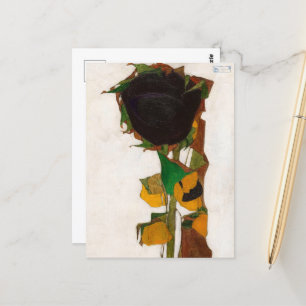 Sunflower by Egon Schiele Postcard