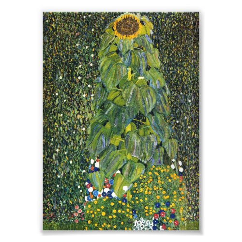 Sunflower by Gustav Klimt Photo Print