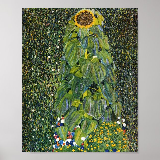 Sunflower by Gustav Klimt Poster (Front)