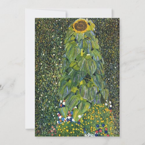 Sunflower by Gustav Klimt Thank You Card