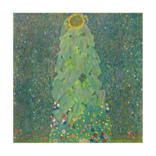 Sunflower by Klimt, Vintage Flowers Art Nouveau