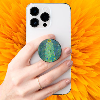 Sunflower by Klimt, Vintage Flowers Art Nouveau PopSocket