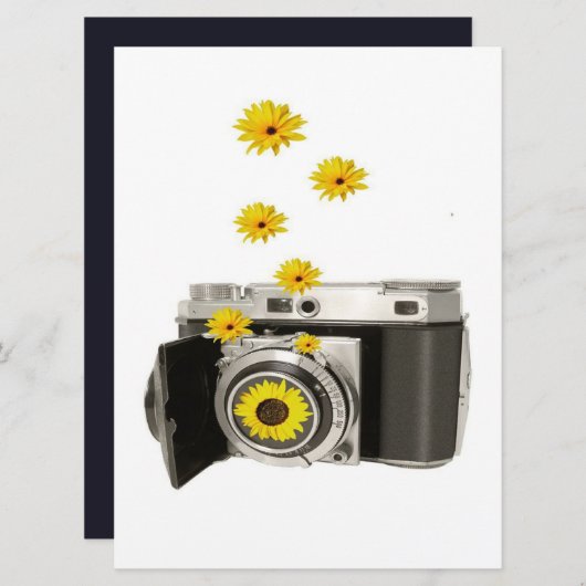 Sunflower Camera - Funny Sunflower Lover Gift (Front/Back)