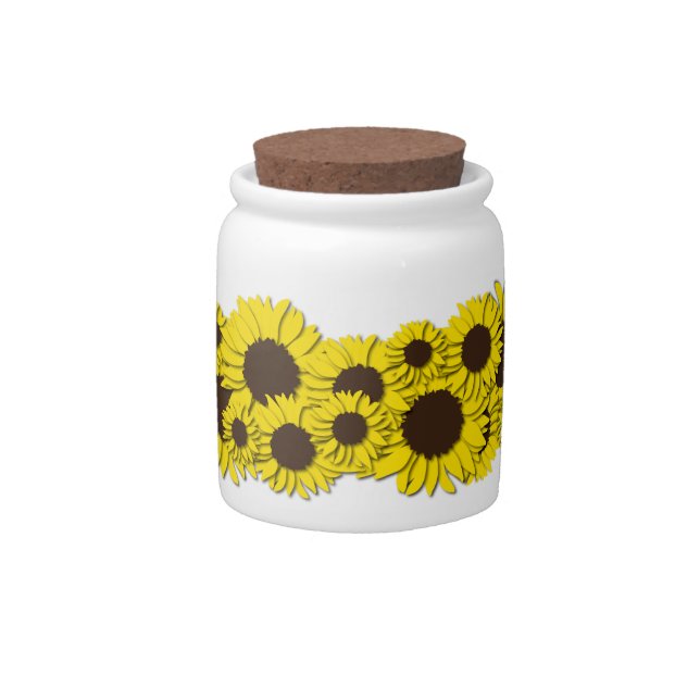 Sunflower Candy Jar (Front)