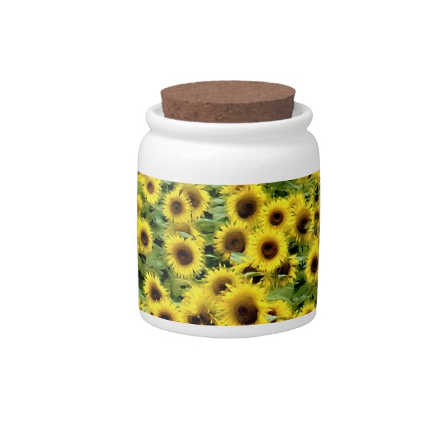 Sunflower Candy Jar (Front)