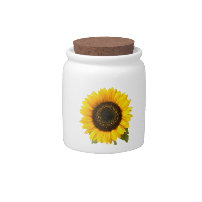 Sunflower Candy Jars 10oz. (Front)