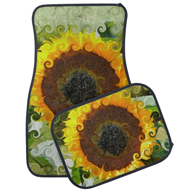 SUNFLOWER CAR MAT (Set)