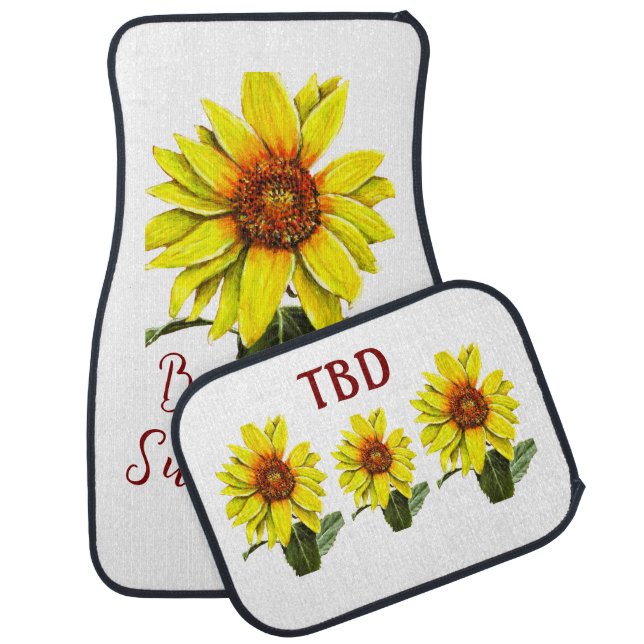 Sunflower Car Mats (Set)
