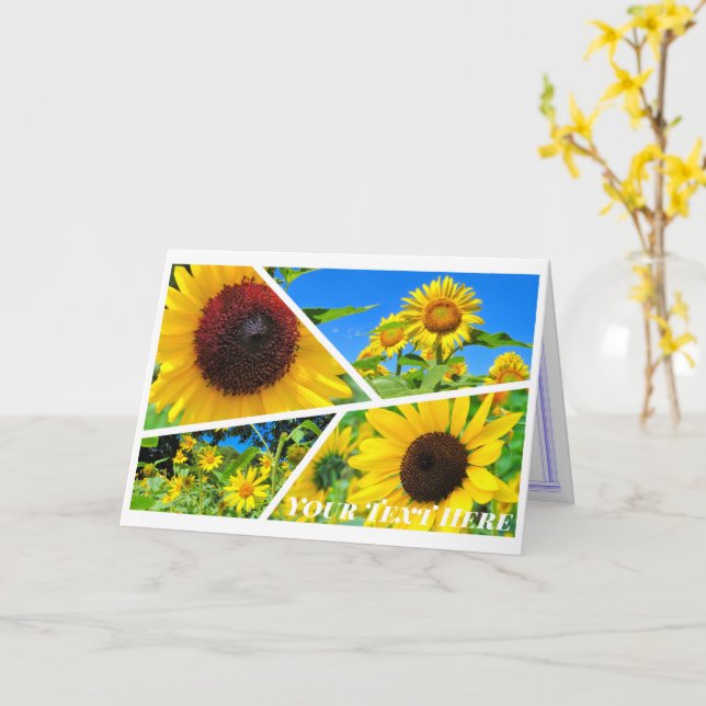 sunflower card (Yellow Flower)