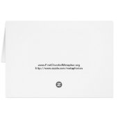 Sunflower card (Back Horizontal)