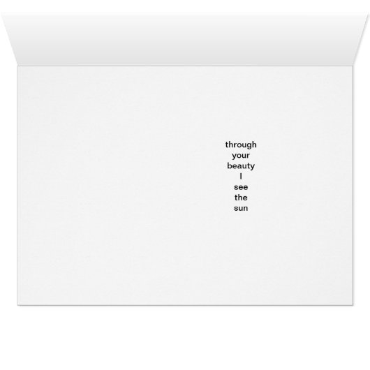 Sunflower card (Inside Horizontal (Bottom))