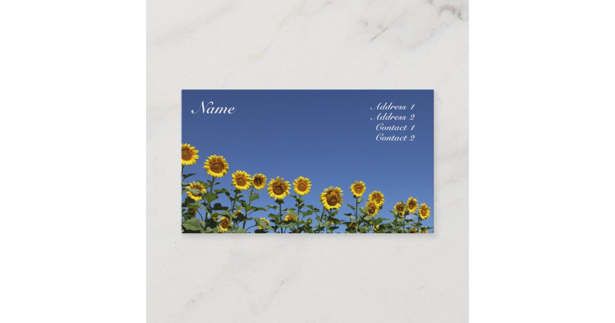 Sunflower Card Zazzle
