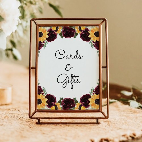 Sunflower Cards and Gifts Custom Wedding Sign