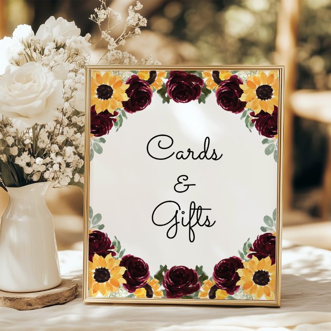 Sunflower Cards and Gifts Custom Wedding Sign (Creator Uploaded)