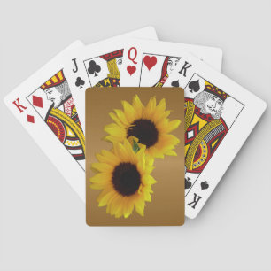 Sunflower Cards Custom Summer Flower Playing Cards
