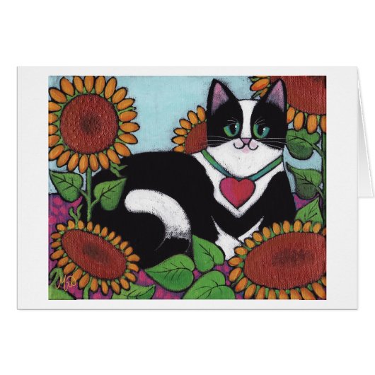 Sunflower Cat Cards (Front Horizontal)