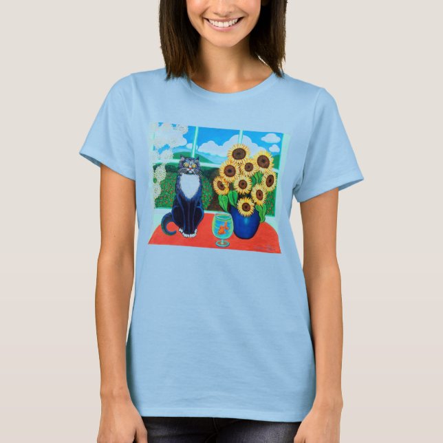 Sunflower Cat-toddler T-Shirt (Front)