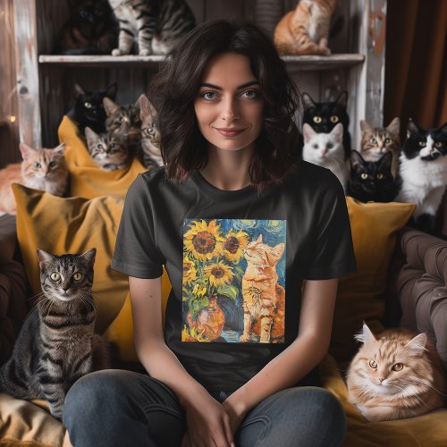 Sunflower Catnip Dreams T_Shirt