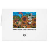 Sunflower Cats Cards (Back Horizontal)