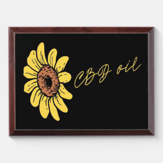 Sunflower CBD Oil- Funny Sunflower Lover Gift Award Plaque