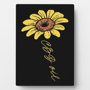 Sunflower CBD Oil- Funny Sunflower Lover Gift Plaque