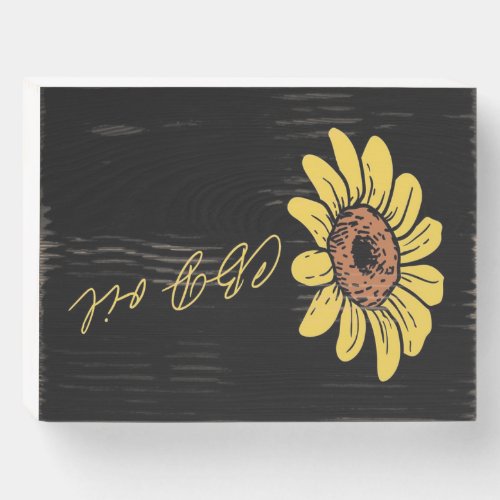 Sunflower CBD Oil_ Funny Sunflower Lover Gift Wooden Box Sign