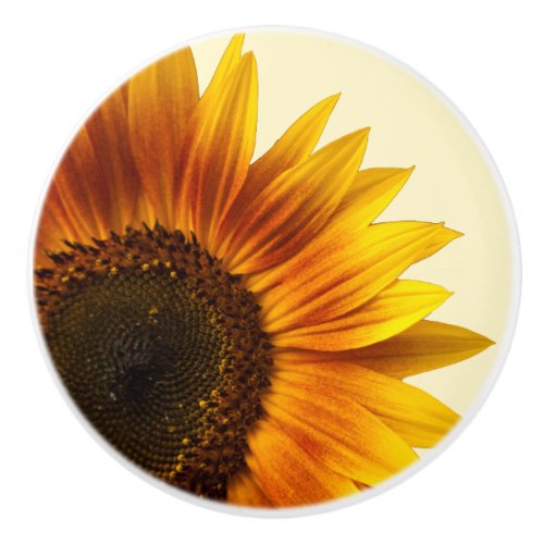Sunflower Ceramic Knob