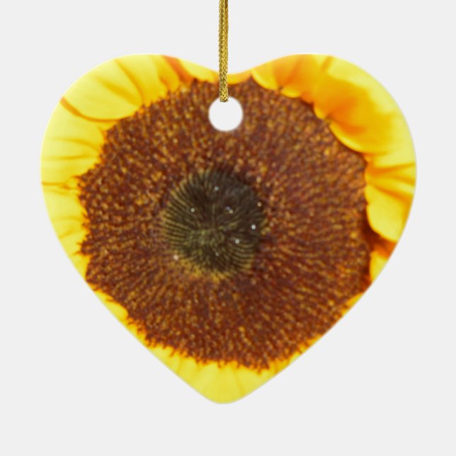 Sunflower Ceramic Ornament (Back)