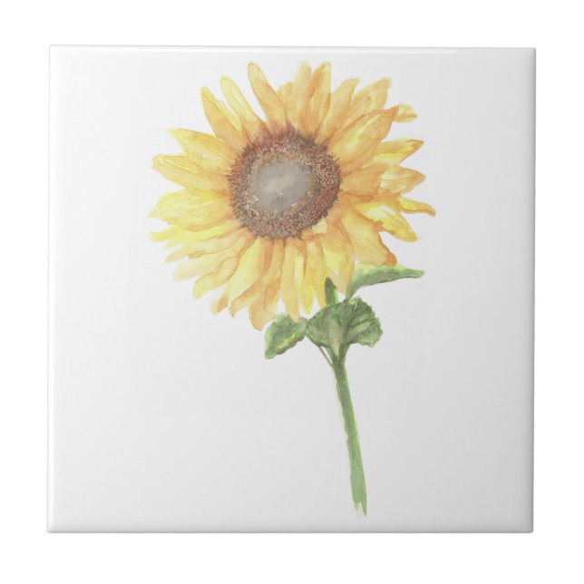 Sunflower Ceramic Tile (Front)