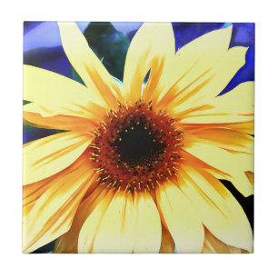 Sunflower Ceramic Tile Small (4.25" x 4.25")