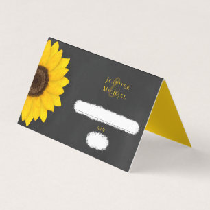 sunflower chalkboard rustic country wedding