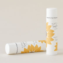Sunflower Chapstick Party Favor